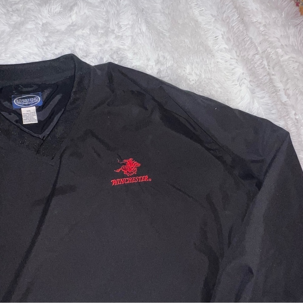 Winchester Ammunition Black Windbreaker Sweatshirt size XXL Winchester Firearms